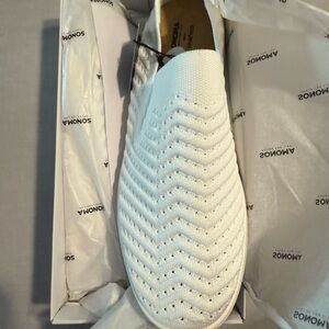 SONOMA Womens White Slip-On Shoes